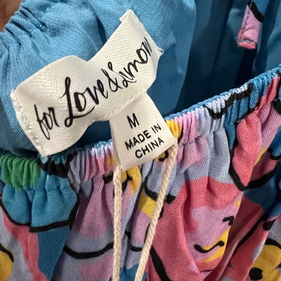 For Love & Lemons Yasmin Open-Back Floral Maxi Dress Size M - Picture 5 of 10